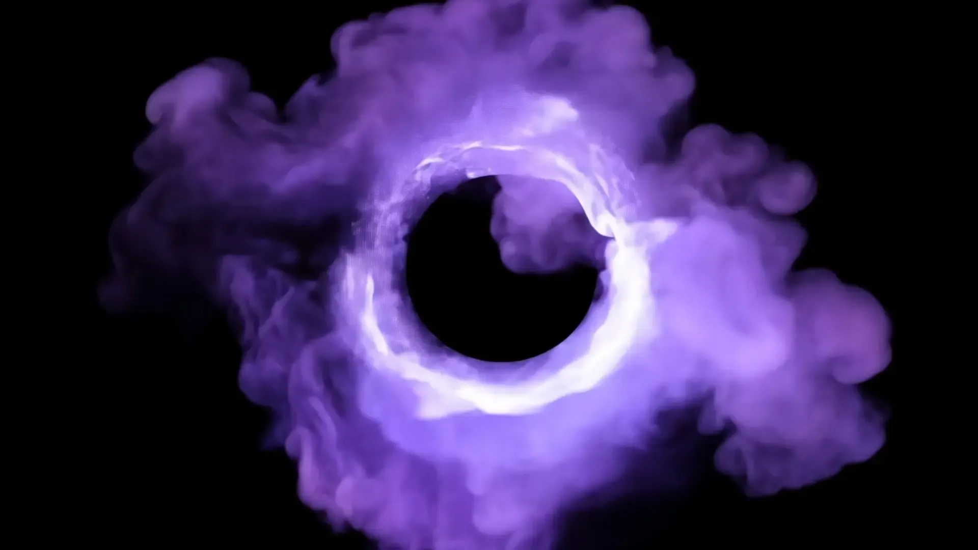 Celestial Smoke Ring A Mystical Backdrop for Logo Reveals